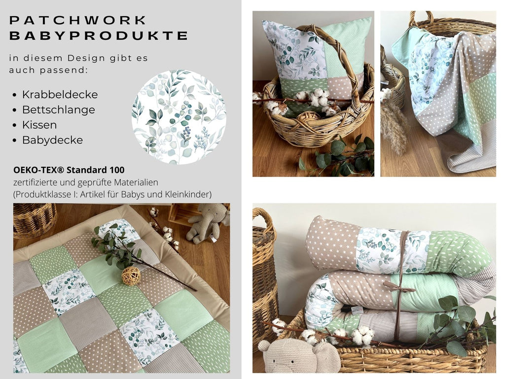 a collage of photos with a basket of baby blankets