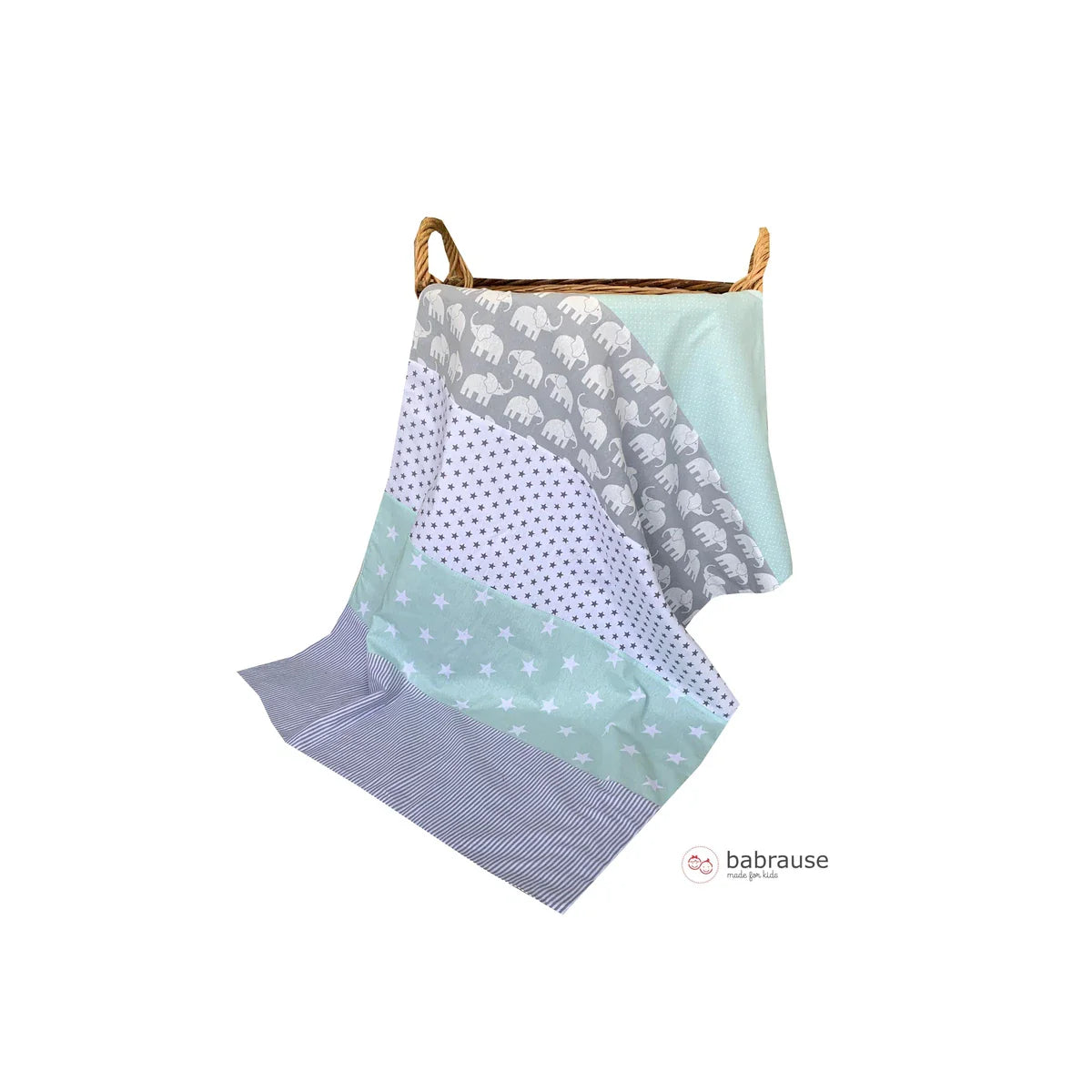 Vera Babydecke Mit Elefantenmuster – Kuschelweich Aus Baumwollfleece | 76 X 102 Cm, Waschbar & Perfekt Für Kinderwagen & Bettchen