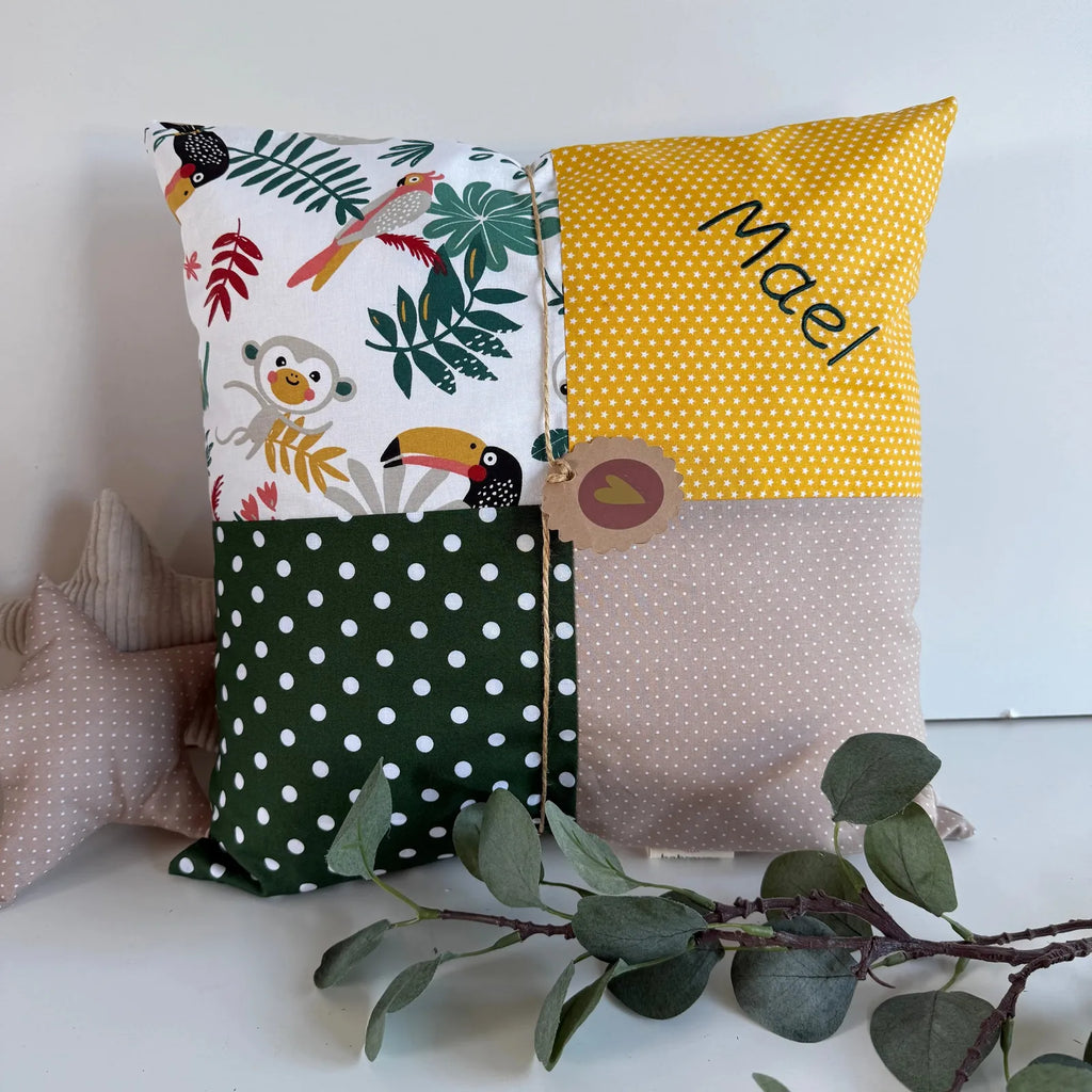 Kissen Savanne gelb grün sand-babrause