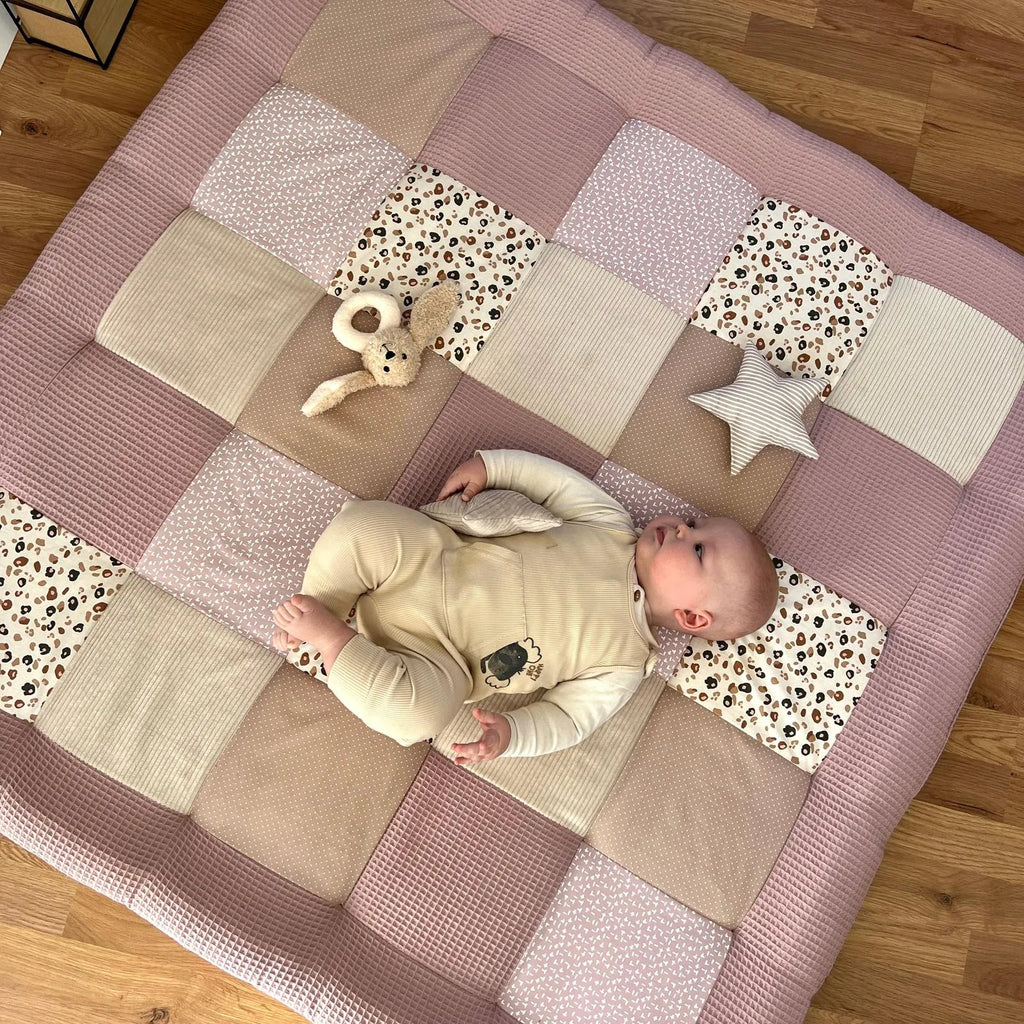 Krabbeldecke Leo - Rosa Sand-babrause