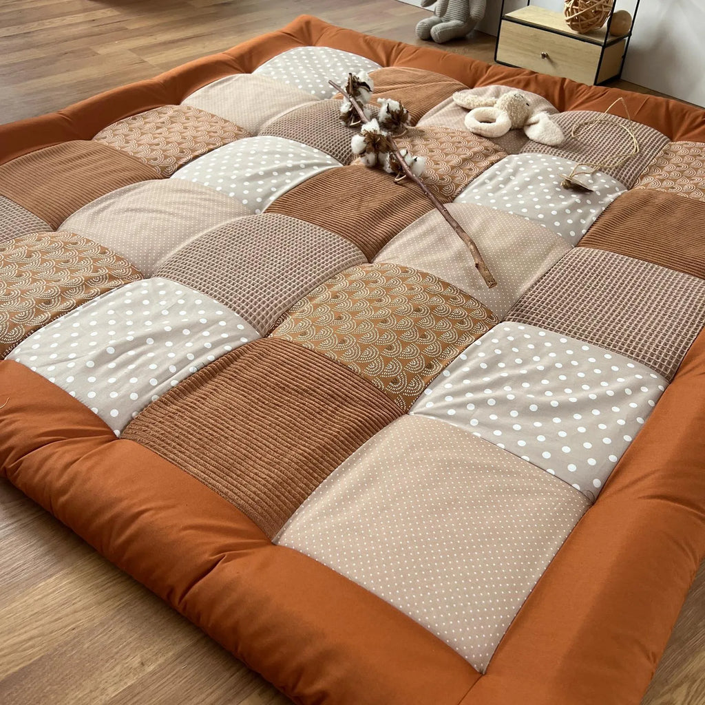 Krabbeldecke Regenbogen Sand Rost-babrause