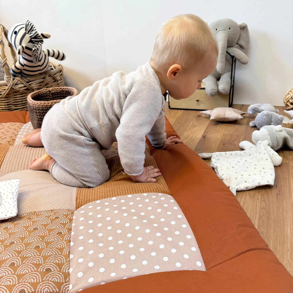 Krabbeldecke Regenbogen Sand Rost-babrause