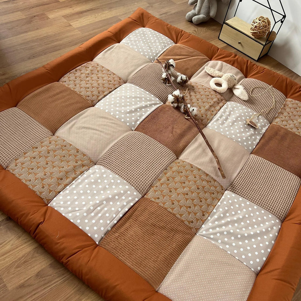 Krabbeldecke Regenbogen Sand Rost-babrause