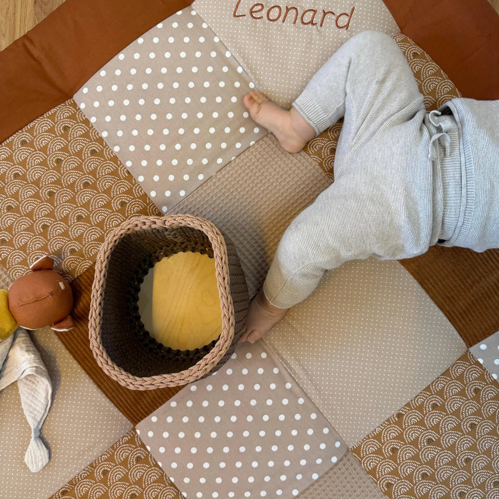 Krabbeldecke Regenbogen Sand Rost-babrause