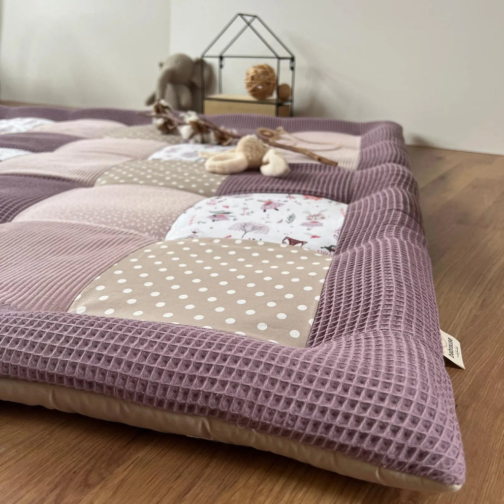 Krabbeldecke Rehe Pastell Lilac-babrause