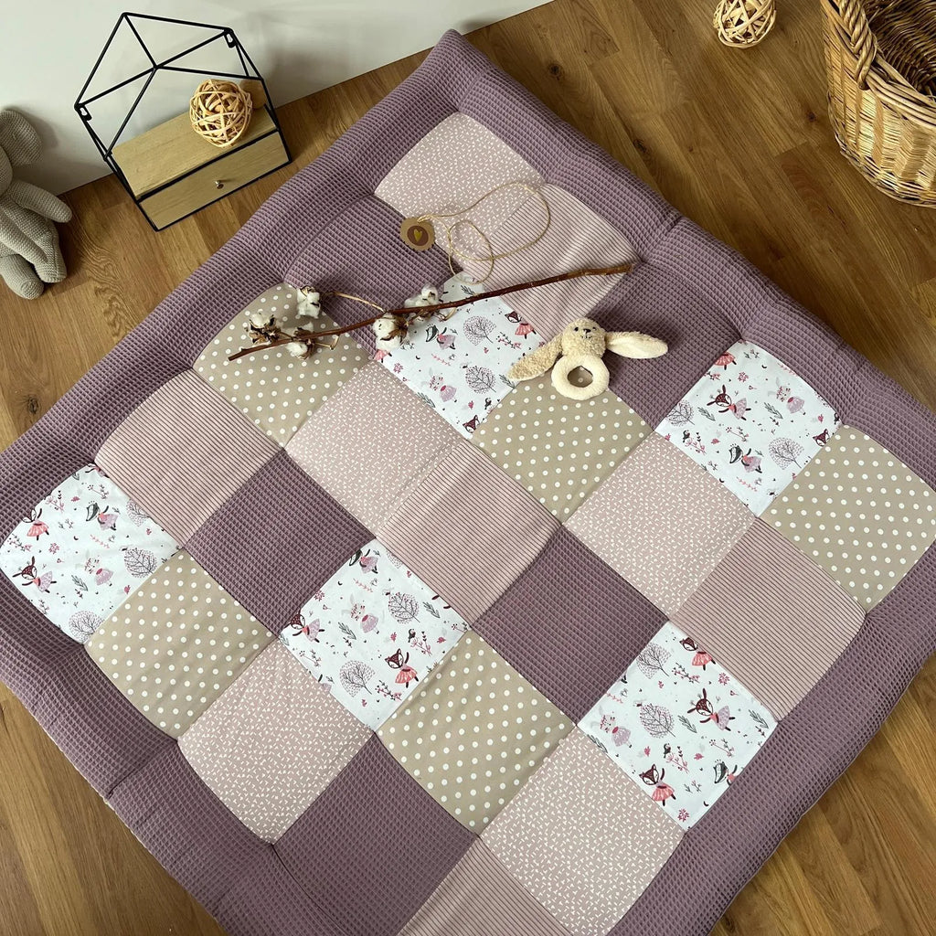 Krabbeldecke Rehe Pastell Lilac-babrause