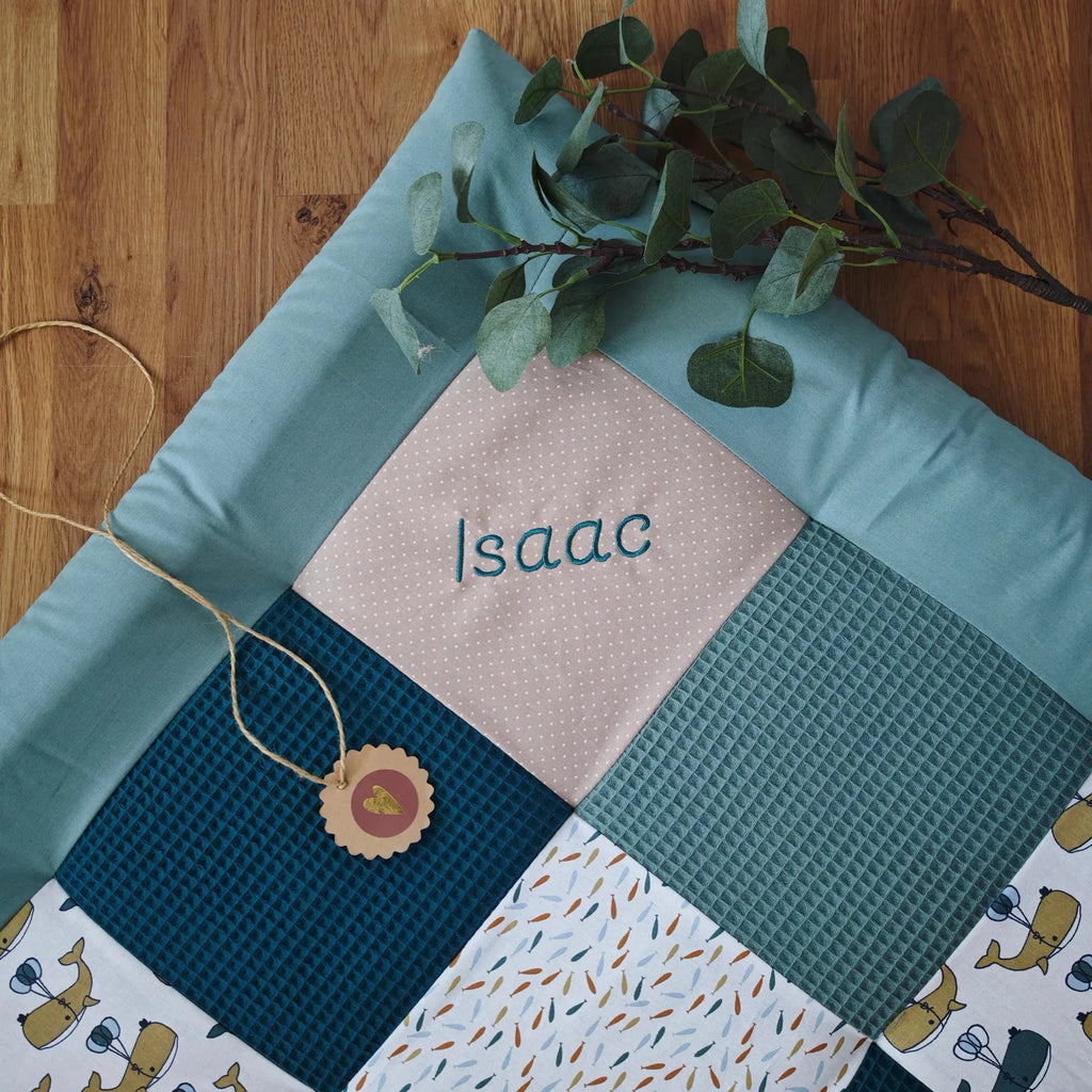 Waffelpique Krabbeldecke Pazifische Wale-babrause